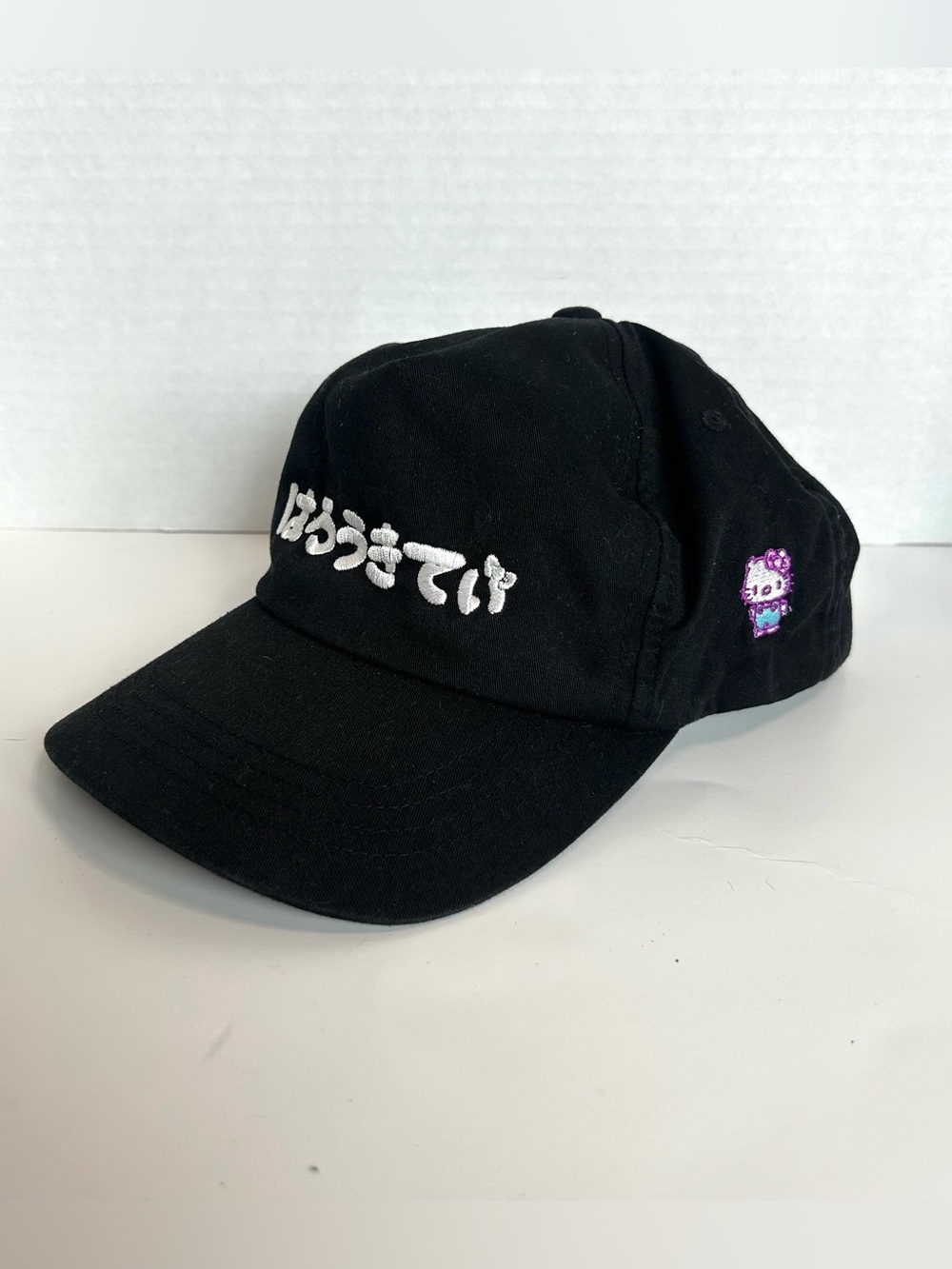 Girl Skateboards x Hello Kitty Black Snapback Hat Japanese Patch Kawaii Sanrio
